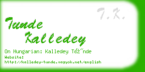 tunde kalledey business card